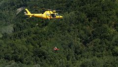 Helikoptéra zachrauje zranného v Pescara del Tronto