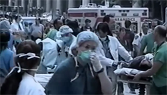 Chaos p�ed Downtown Hospital.