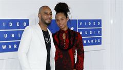 Rapper Swizz Beatz a zpvaka Alicia Keys.