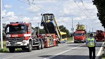 V Otrokovicch na Zlnsku havaroval 30. srpna trolejbus, najel na sloup...