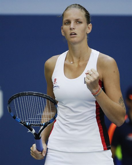 Karolína Plíšková ve čtvrtfinále US Open.
