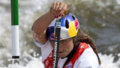 Závody SP ve vodním slalomu, finále C1 ženy, 3. září v Praze. Jessica Foxová z...