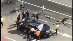 Putinovo BMW bouralo, jeden člověk zemřel
