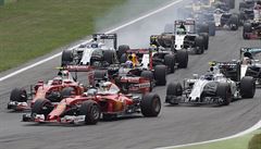 Start Grand Prix Itálie 2016 formule 1.