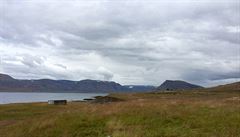 Údolí Haukadalur na opané stran Dýrafjördu.
