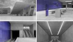 Vizualizace stanice Nemocnice Kr plánované trasy metra D vytvoená studentkou...