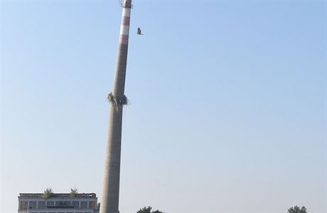 V Prostjov byl 11. z odstelen 110 metr vysok komn, posledn symbol...