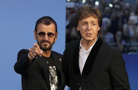 Ringo Starr a Paul McCartney na premiée filmu  The Beatles: Eight Days a Week...