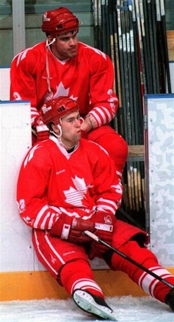 Petr Nedvd v dresu Kanady na OH 1994.