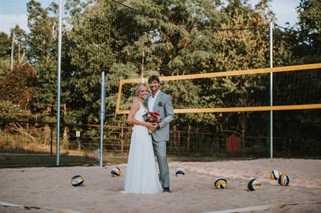 Svatební foto Markéty Slukové a Simona Nausche.