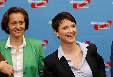 Pedsedkyn Frauke Petryová jako symbol vzestupu pravicové populistické strany.