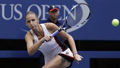 Karolína Plíková na finálovém zápase US Open.