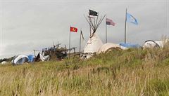 Indiáni postavili tábor poblí místa výkop
