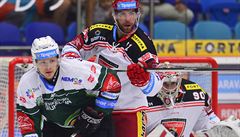 Utkání 3. kola hokejové extraligy: Mountfield Hradec Králové - HC Energie...