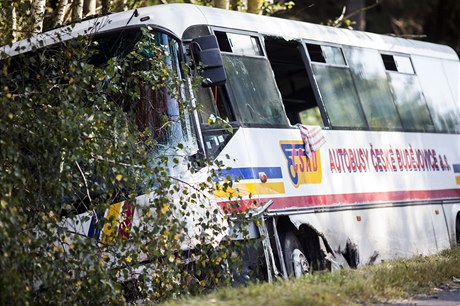 Havarovaný autobus (ilustraní).