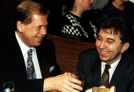 Václav Havel a Fero Fenič.