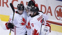 Svtový pohár hokejist - zámoské derby Kanada vs. USA.
