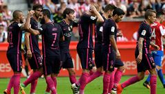 Barcelona i bez Messiho deklasovala Gijón na jeho hřišti 5:0