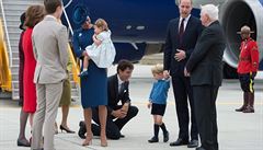 Malý britský princ nechtl podat ruku kanadskému premiérovi Justinu Trudeauovi...
