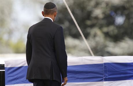 Americký prezident Barack Obama uctil památku zesnulého imona Perese.