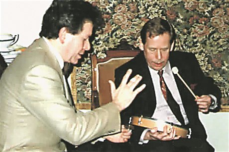 Václav Havel a Jiří Bělohlávek.