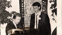 Václav Havel s Janem Bubeníkem.