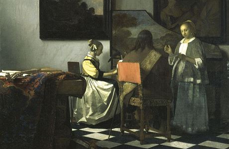 Jan Vermeer : Koncert (16641666) má odhadovanou cenu 200 milion dolar, v...