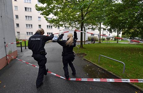 Nmeck policie na sdliti v Chemnitz