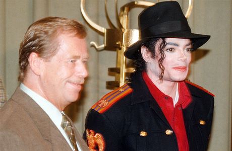 Václav Havel a Michael Jackson.