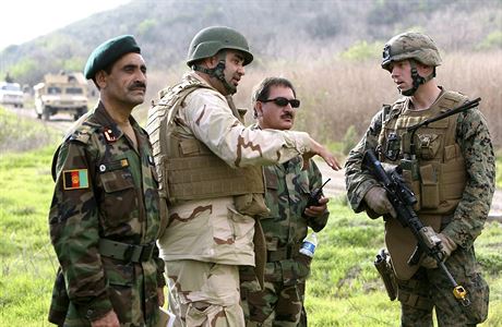 Spolený výcvik amerických a afghánských voják