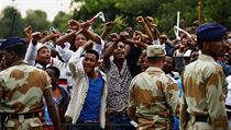 Prvn protesty v Oromiji zaaly v roce 2014 kvli plnovanmu roziovn Addis...