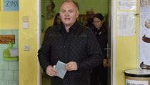 Jihomoravsk hejtman Michal Haek (SSD) odevzdal v Brn svj hlas ve volbch v...