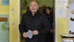Jihomoravský hejtman Michal Haek (SSD) odevzdal v Brn svj hlas ve volbách v...
