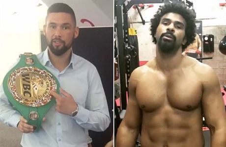 Tony Bellew (vlevo) a David Haye.