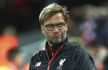 Manaer Liverpoolu Jürgen Klopp ped zápasem proti rivalovi z Manchesteru.