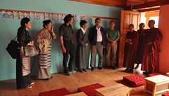 Dalajláma p�i p�edná�ce