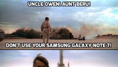Za smrtí píbuzných Luka Skywalkera stojí Samsung Galaxy Note 7