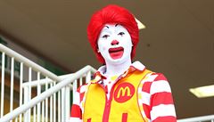Klaun etzce rychlého oberstvení McDonalds Ronald McDonald. (Ilustraní foto)