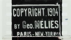 Nalezený snímek je opaten originální autorskou znakou Georgese Meliése.