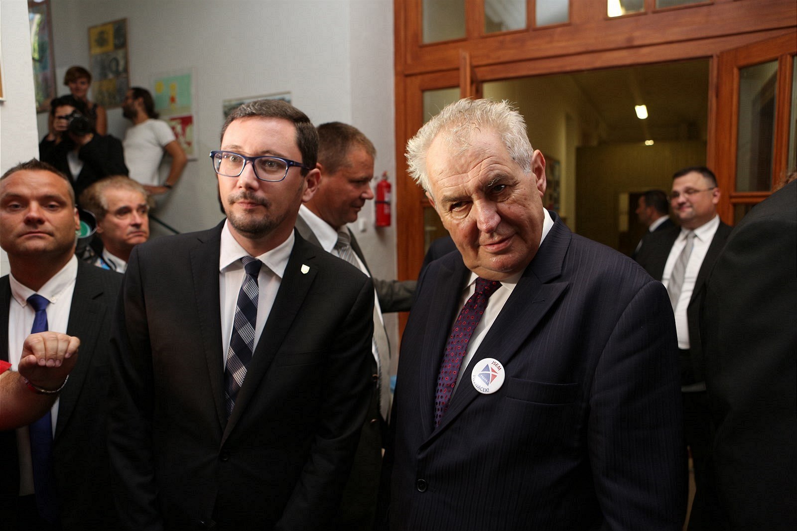 Ji�í Ov�á�ek a Milo� Zeman, nerozlu�ná dvojice.