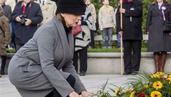 Oslav 28. íjna se na Vítkov zúastnila i praská primátorka Adriana Krnáová