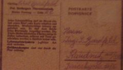 Dopis p�ed odjezdem z Terezína