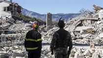 Msto Amatrice po zemtesen.