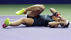 Dominika Cibulkova tsn po svém postupu do finále turnaje.