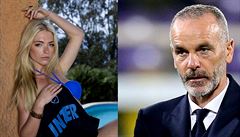 April Summersová a nový kou Interu Stefano Pioli, který naposledy vedl Lazio...