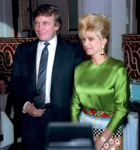 Donald Trump s první manelkou Ivanou Trumpovou.