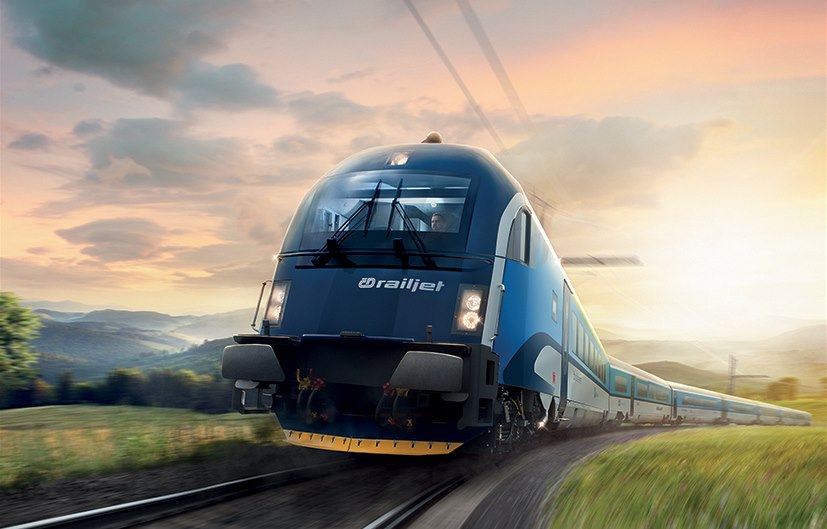 �D sout�í systém ETCS i pro sedm souprav Railjet od firmy Siemens.