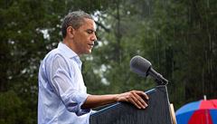Obamv proslov na pi lijáku na akci v Glen Allen