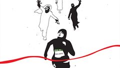 Khalid Albaih  - Run! / Utíkej! 2016