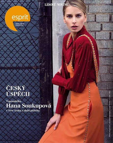 Ocenná titulní strana únorového ísla magazínu Esprit LN.